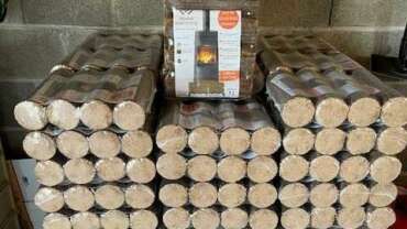 Bûche compressée BB : 100% feuillus (chêne majoritaire) 🌳